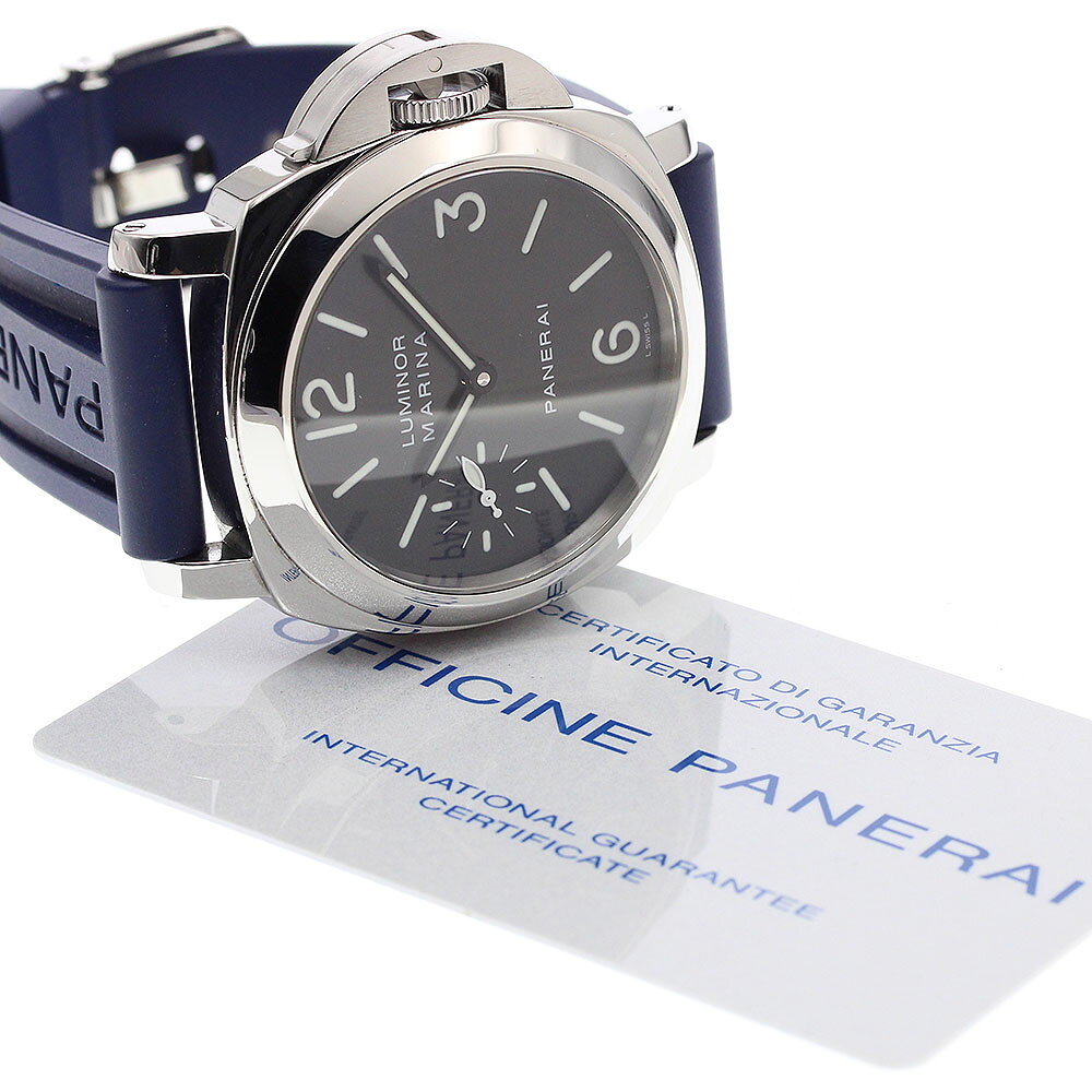 CLOSERのパネライ PANERAI PAM00111 ルミノール マリーナ スモールセコンド 手巻き メンズ 良品 保証書付き_968540【中古】｜アングル2