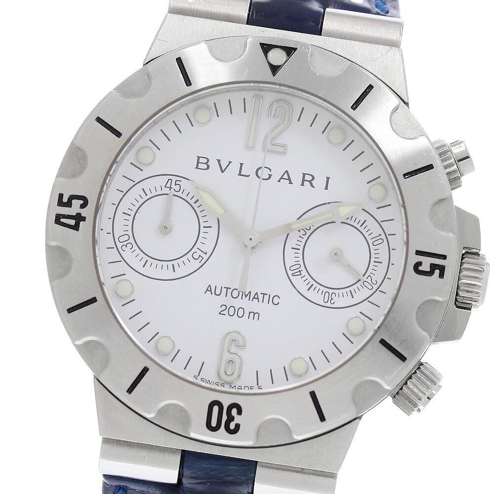 ブルガリ BVLGARI SCB38S ディアゴノ スクーバ クロノグラフ 自動巻き