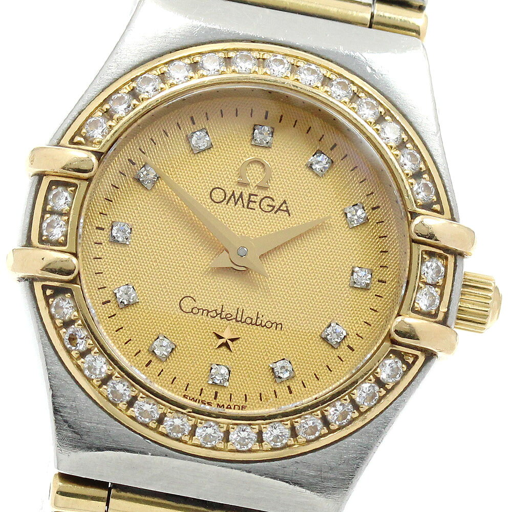 オメガ OMEGA 1267.15 コンステレーション ダイヤベゼル 12Pダイヤ クォーツ レディース _972579【中古】