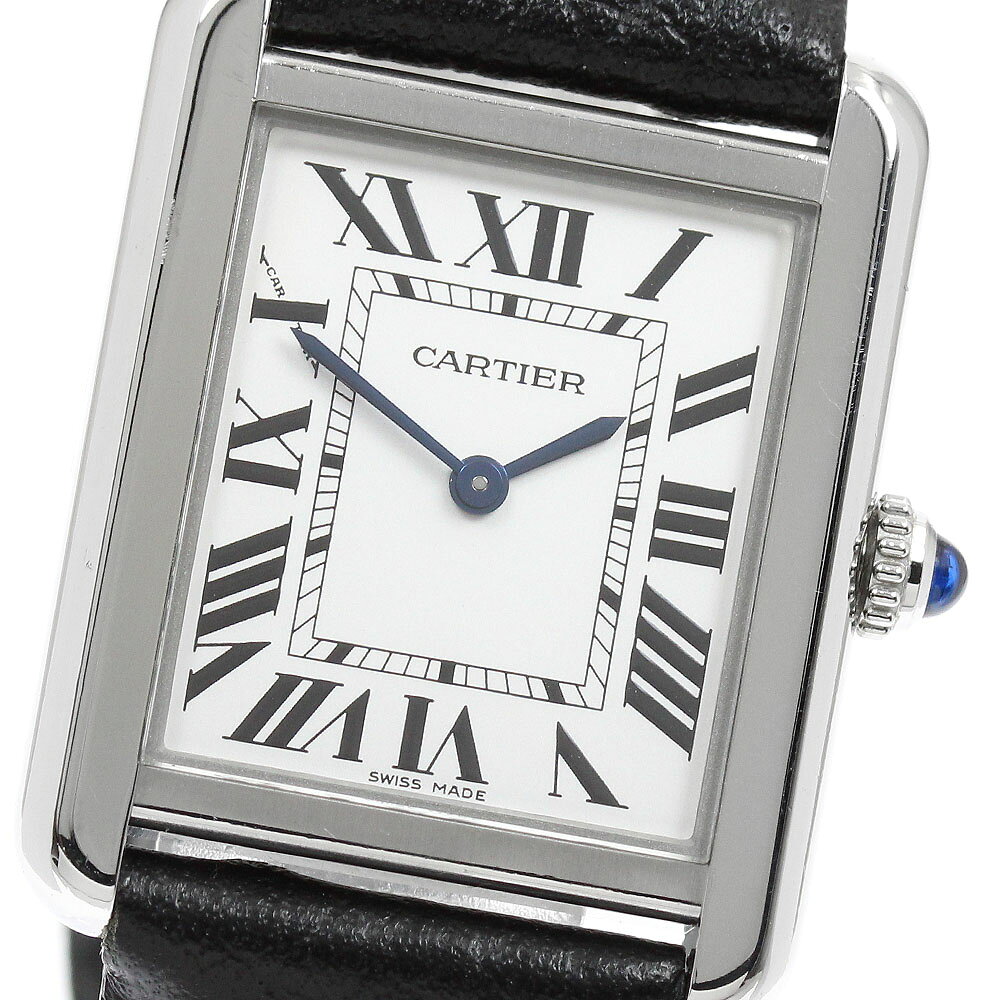 カルティエ CARTIER WSTA0030 タンクソロSM クォーツ レディース 保証書付き_972684【中古】