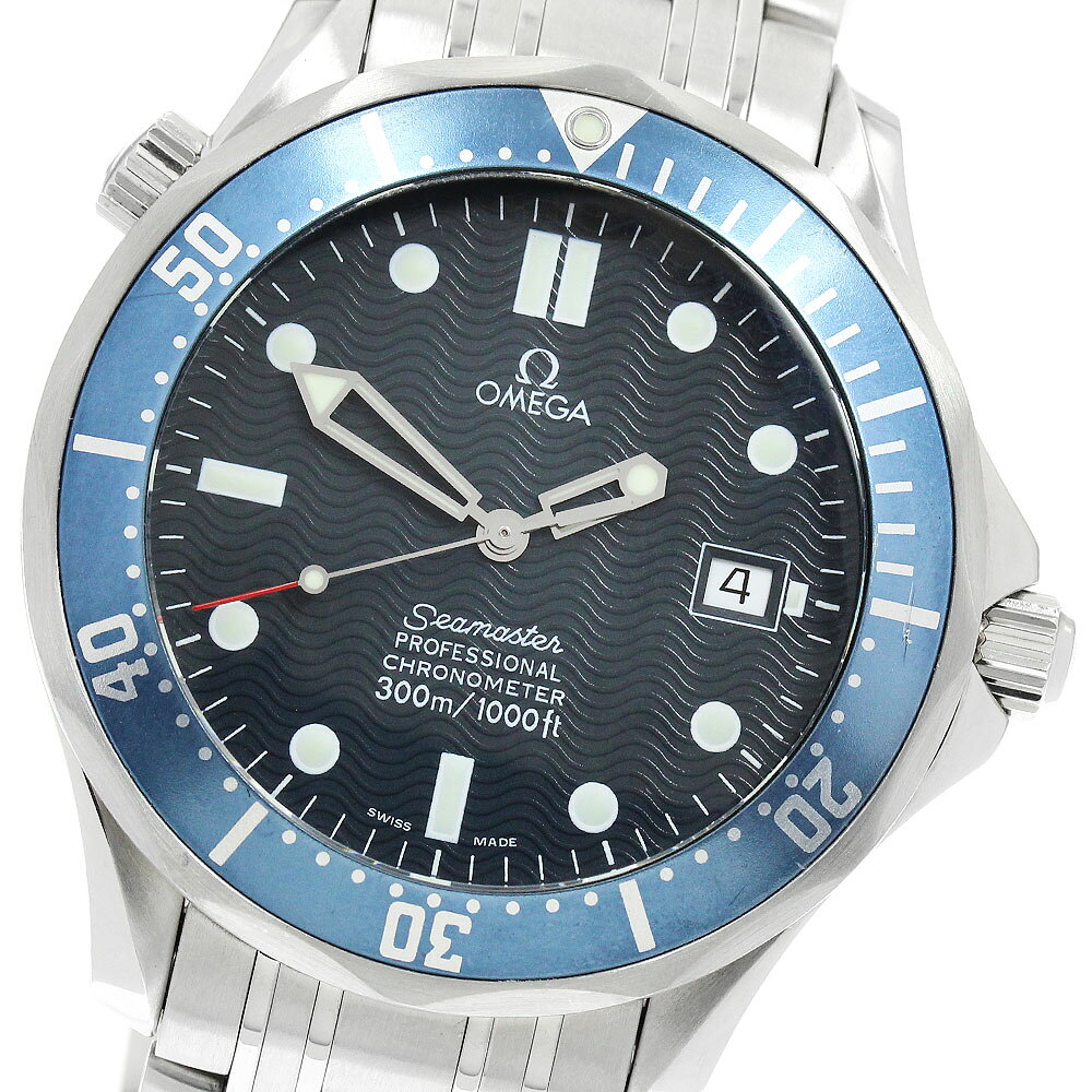 オメガ OMEGA 2531.80 シーマスター300 デイト 自動巻き メンズ 良品 保証書付き_972767【中古】