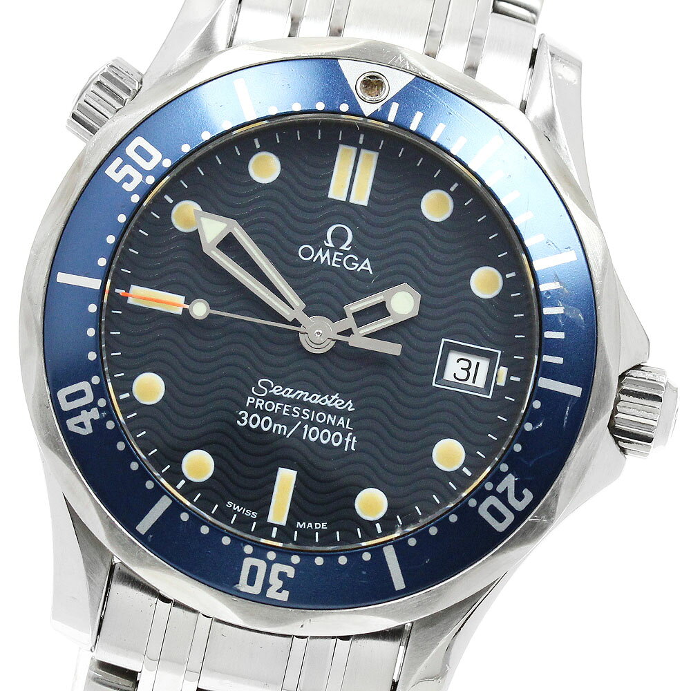 オメガ OMEGA 2561.80 シーマスター300 デイト クォーツ ボーイズ _961774【中古】