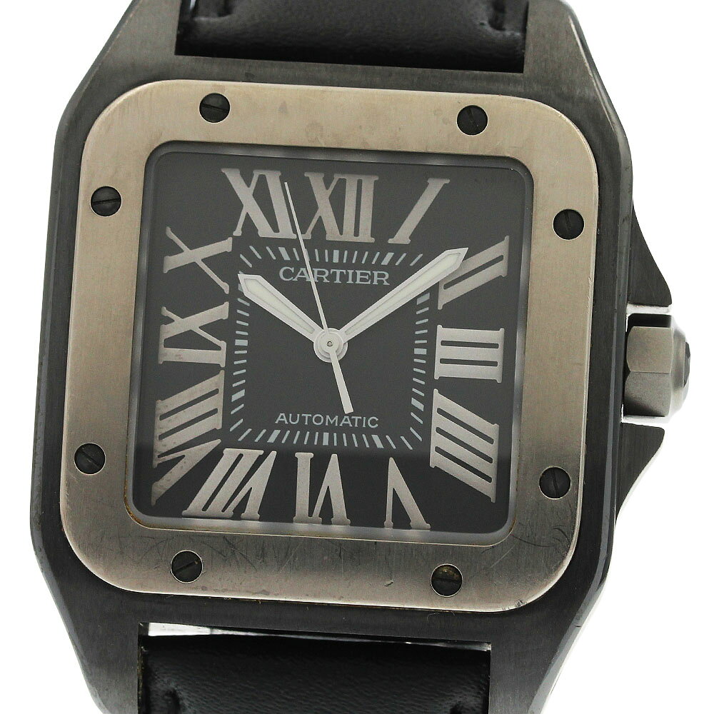 カルティエ CARTIER W2020010 サントス100 LM 自動巻き メンズ _963284 ...