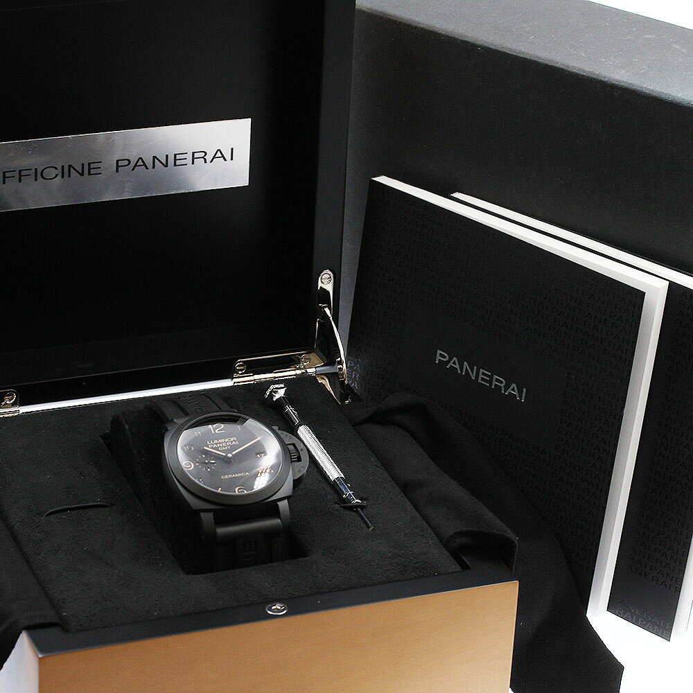 CLOSERのパネライ PANERAI PAM00441 ルミノール1950 セラミカ GMT 自動巻き メンズ 箱・保証書付き_964939【中古】｜アングル2