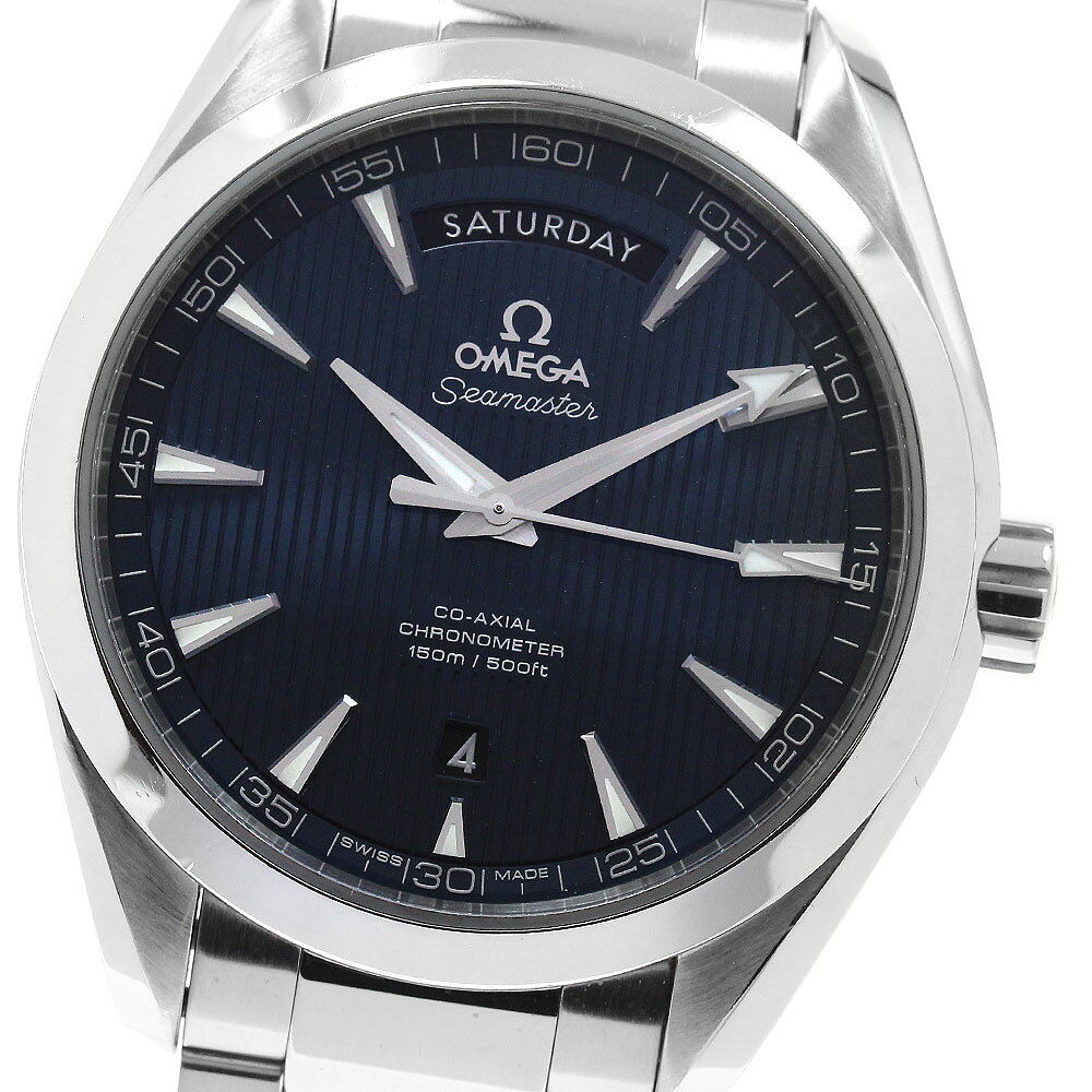 オメガ OMEGA 231.10.42.22.03.001 シーマスター アクアテラ コーアクシャル デイデイト 自動巻き メンズ 保証書付き_968940【中古】