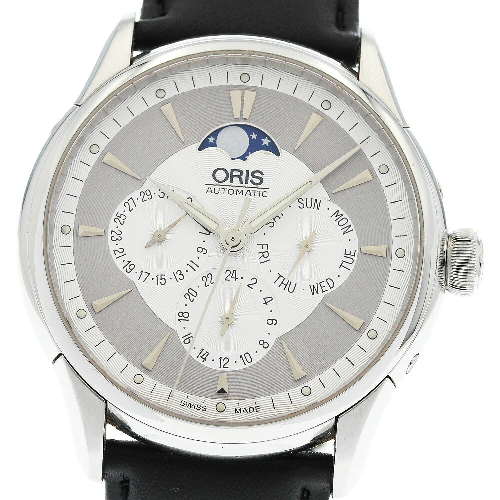 オリス ORIS 7597 アートリエ ポインターデイト スモールセコンド 自動
