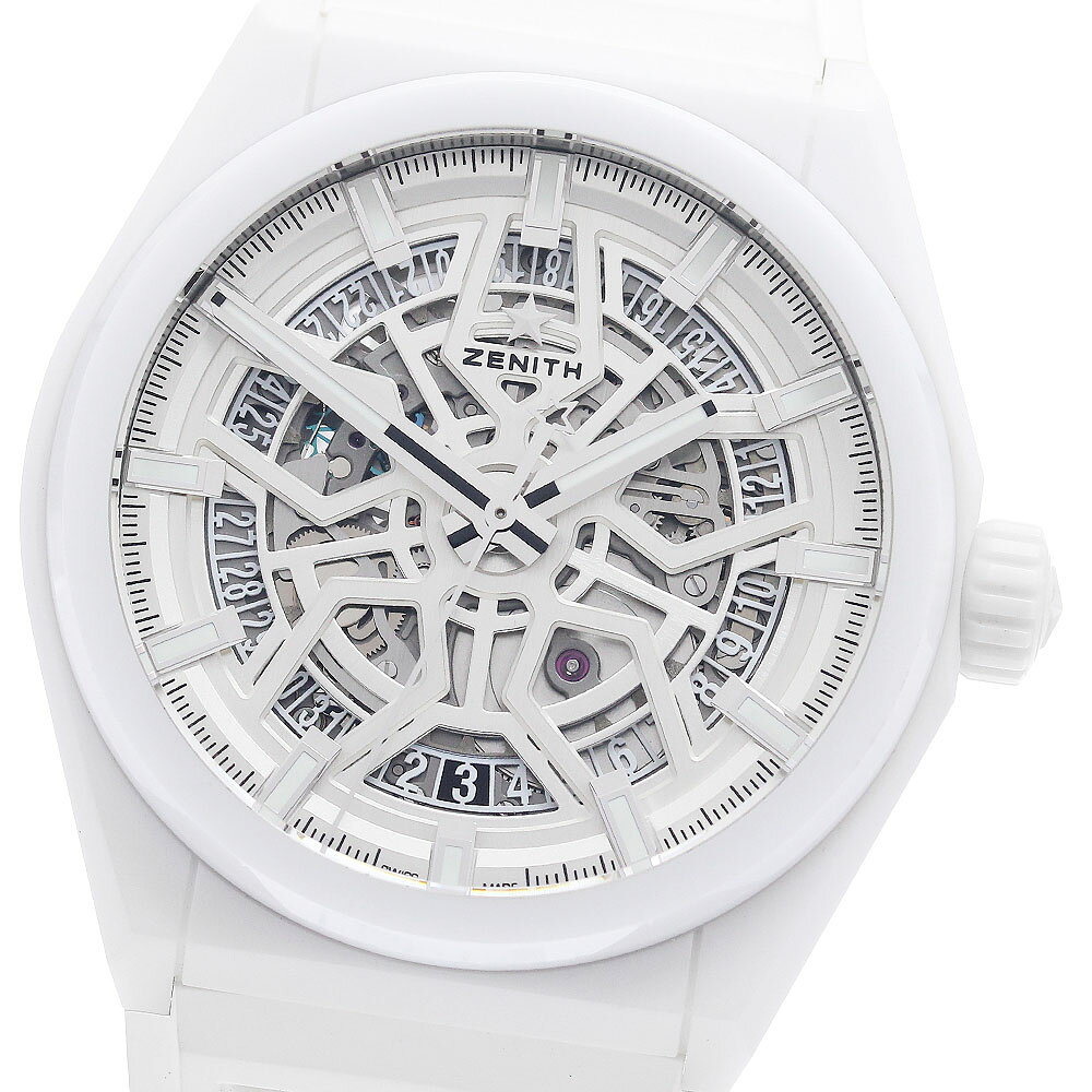 ゼニス ZENITH 49.9002.670/01.R792 デファイ クラシック ホワイトセラミック デイト 自動巻き メンズ 良品 保証書付き_972753【中古】