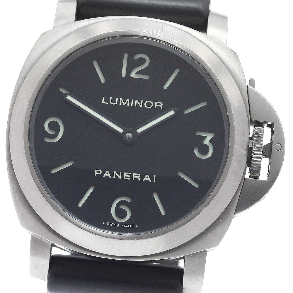 パネライ PANERAI PAM00176 ルミノール ベース 手巻き メンズ 保証書付き_972790【中古】