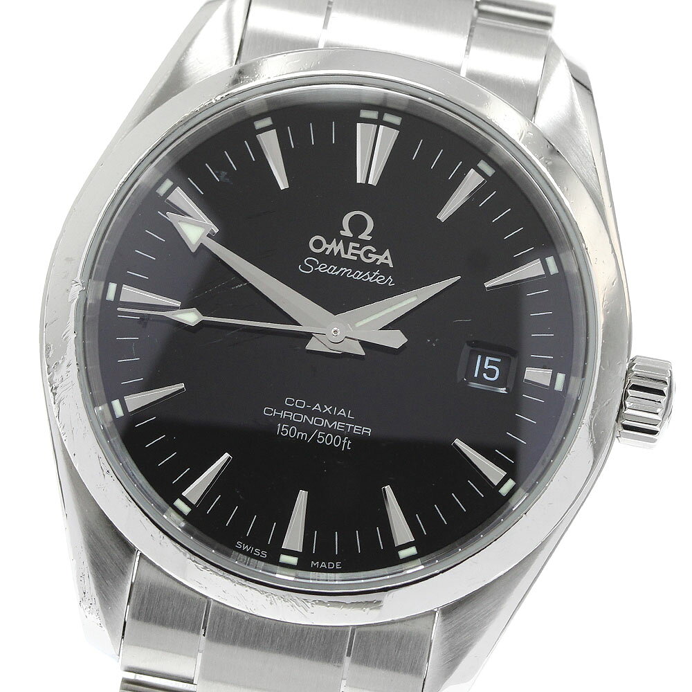 オメガ OMEGA 2503.50 シーマスター アクアテラ コーアクシャル デイト 自動巻き メンズ _889688【中古】