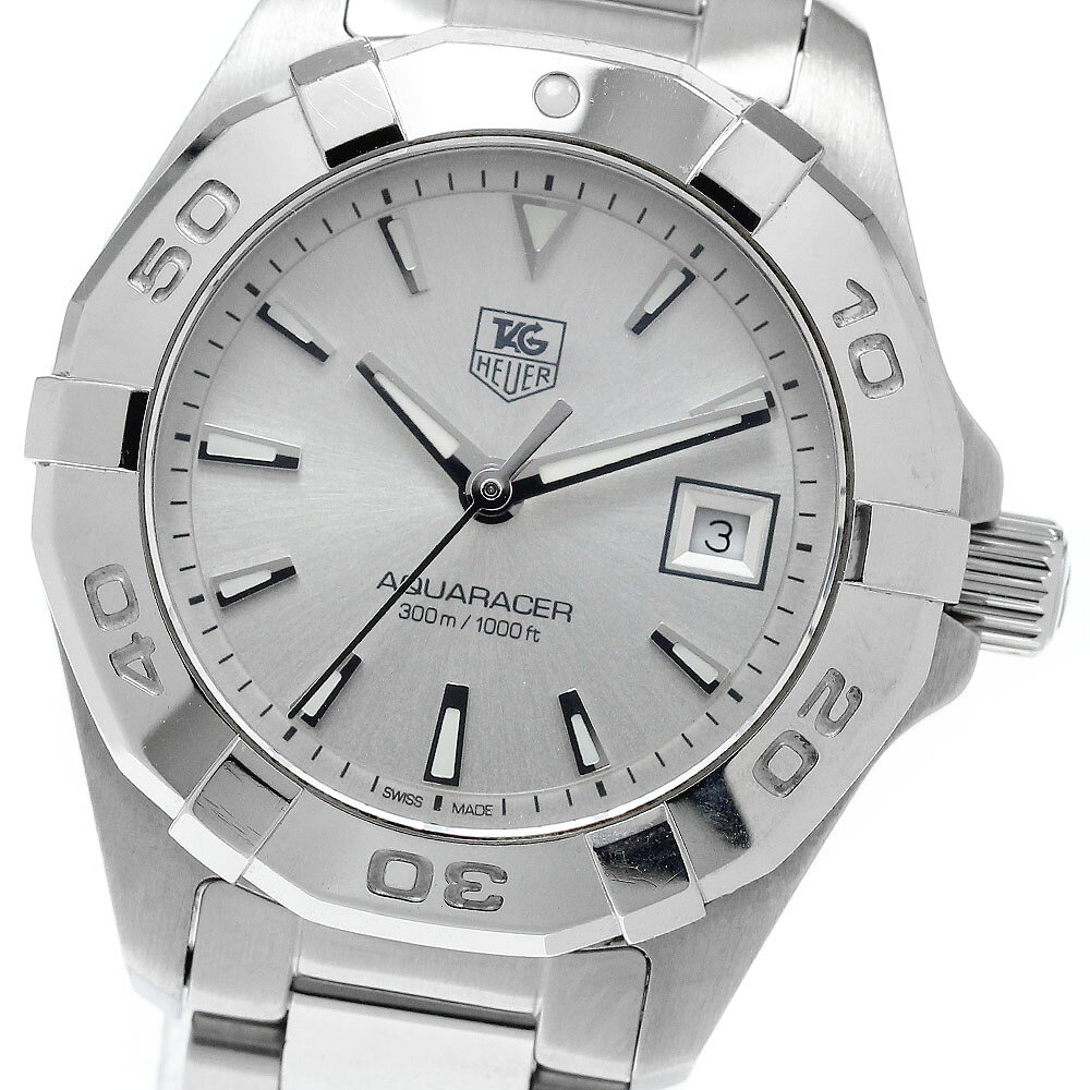 タグホイヤー TAG HEUER WAY1411 アクアレーサー デイト クォーツ レディース _957535【中古】
