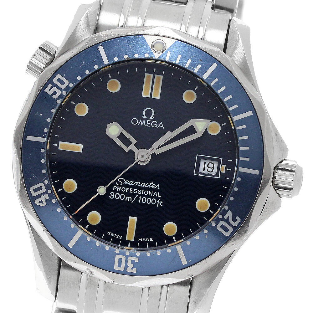 オメガ OMEGA 2561.80 シーマスター300 デイト クォーツ ボーイズ _958561【中古】