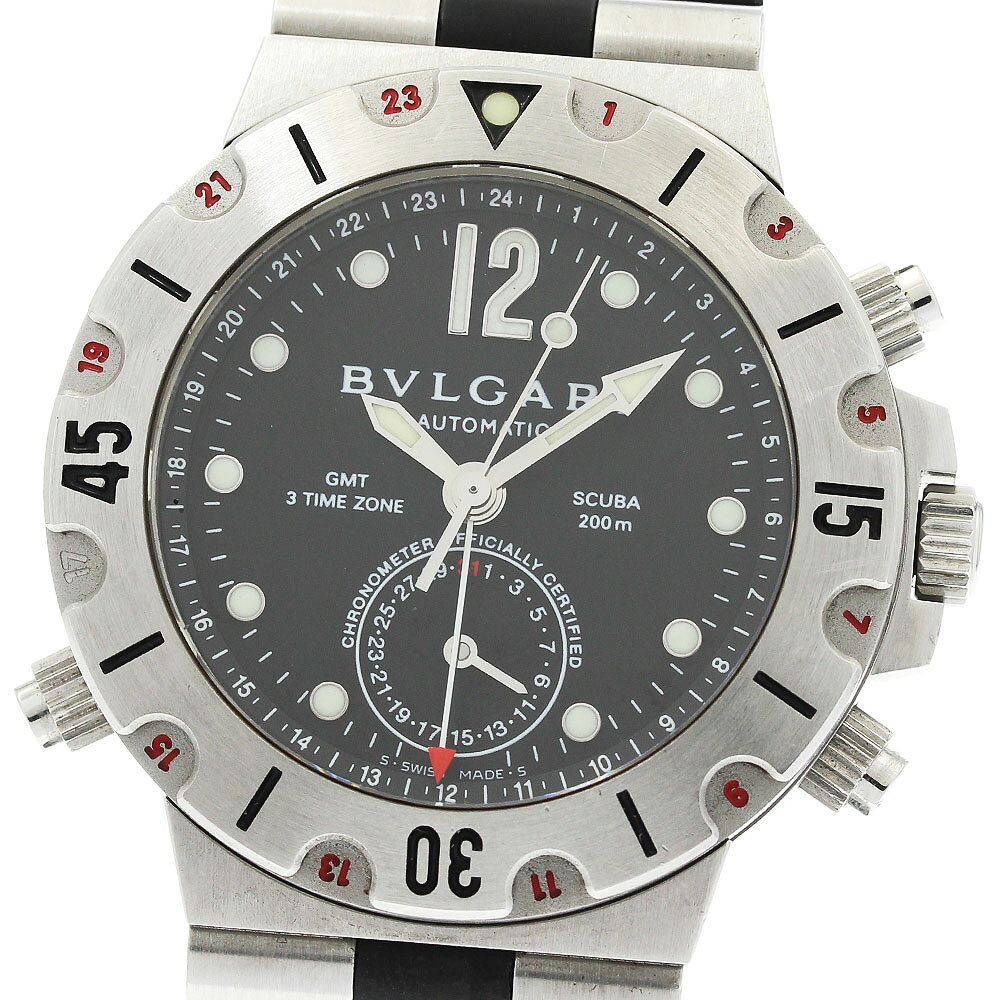 ブルガリ BVLGARI ディアゴノ スクーバ SD38S メンズ 腕時計 デイト