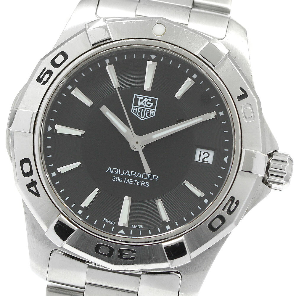 タグホイヤー TAG HEUER WAP1110 アクアレーサー デイト クォーツ メンズ _967483【中古】