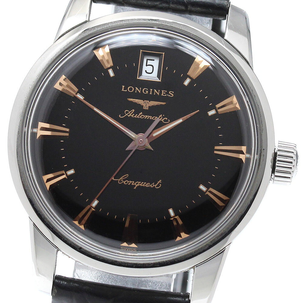ロンジン LONGINES L1.611.4 コンクエスト ヘリテージ デイト 自動巻き メンズ _970450【中古】