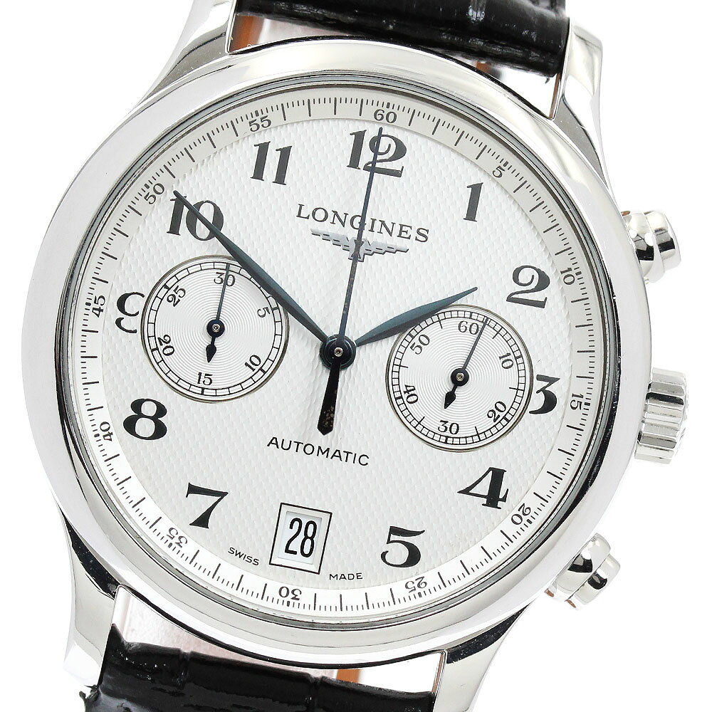 ロンジン LONGINES L2.669.4 マスターコレクション クロノグラフ 自動巻き メンズ 保証書付き_970798【中古】