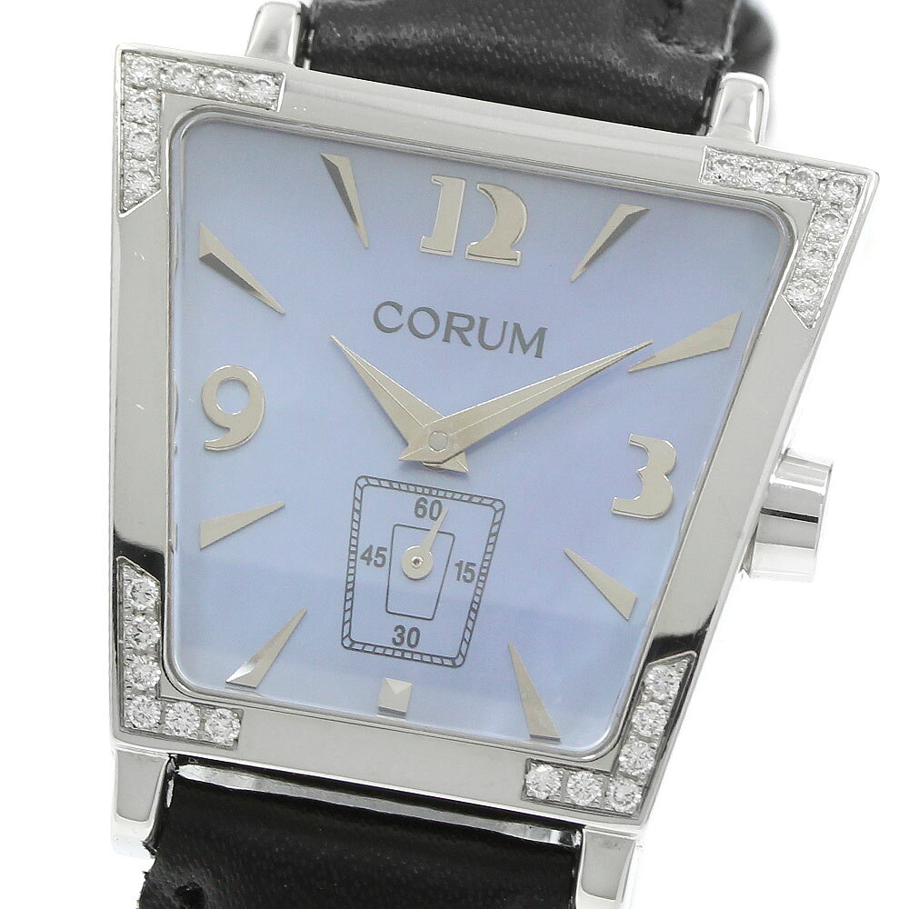 コルム CORUM 105.405.47 トラピーズ ダイヤベゼル スモールセコンド クォーツ レディース _970809【中古】