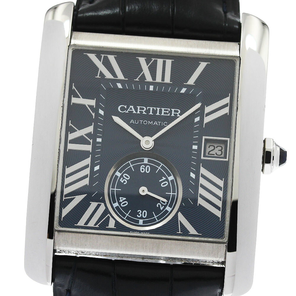 カルティエ CARTIER WSTA0010 タンクMC LM デイト 自動巻き メンズ 美品 _971072【中古】