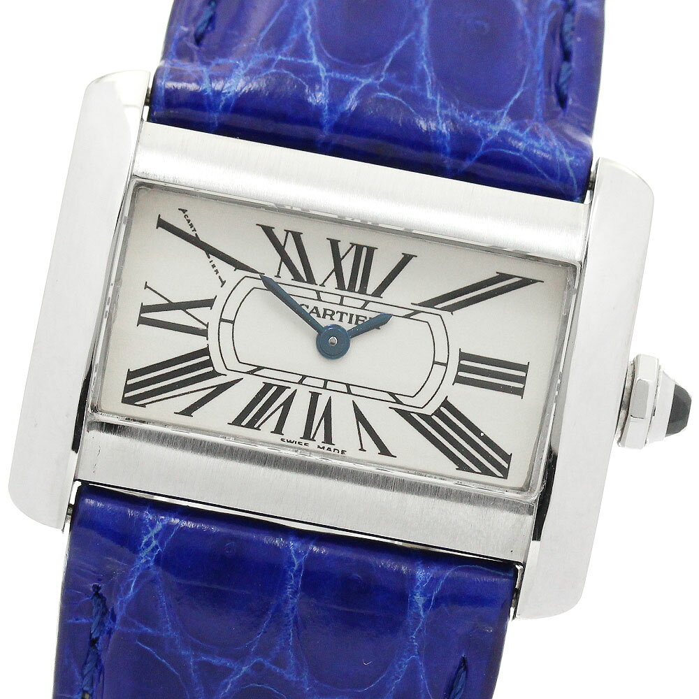カルティエ CARTIER W6300255 ミニタンクディバン クォーツ レディース 良品 _972543【中古】