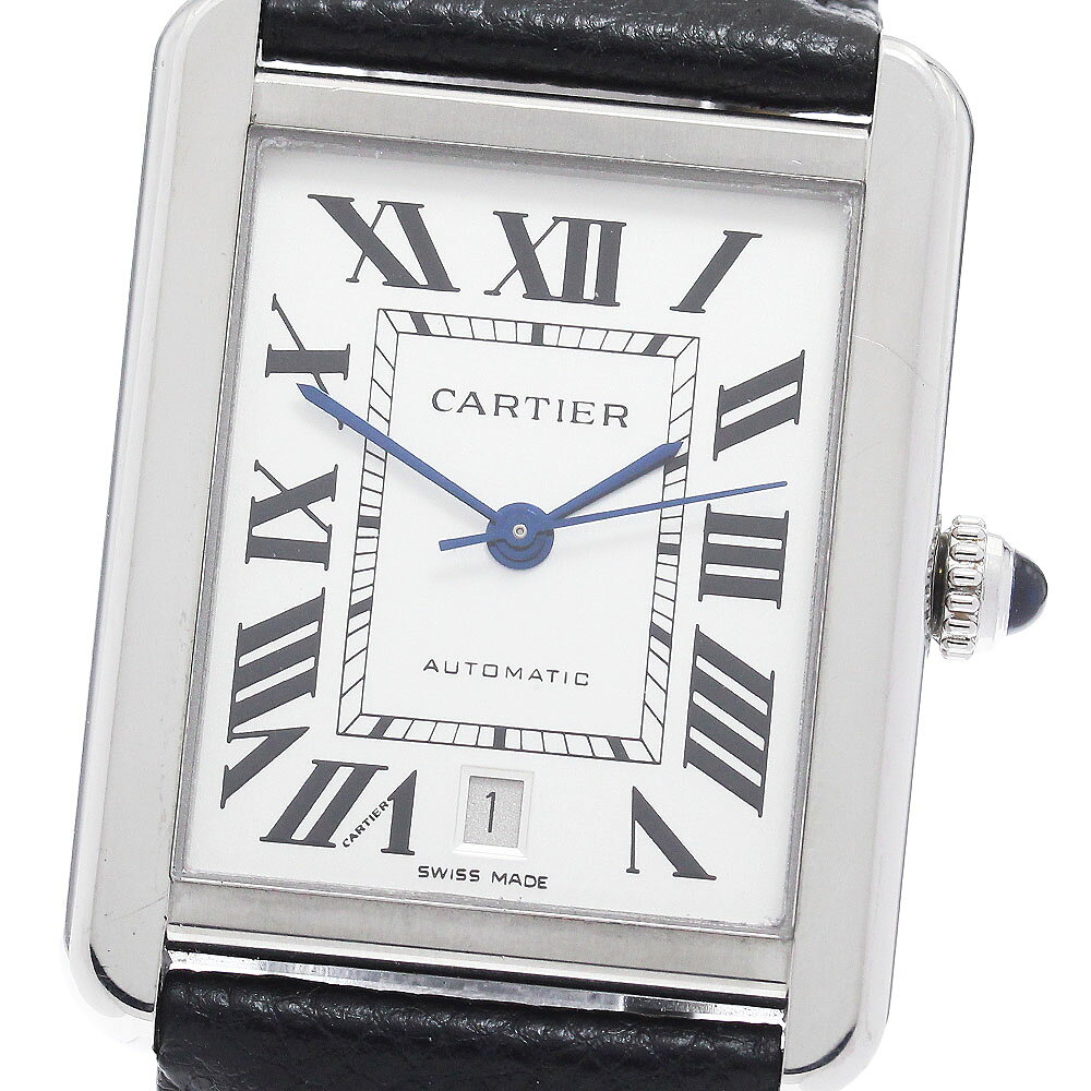 カルティエ CARTIER W5200027 タンクソロ XL デイト 自動巻き メンズ _972711【中古】