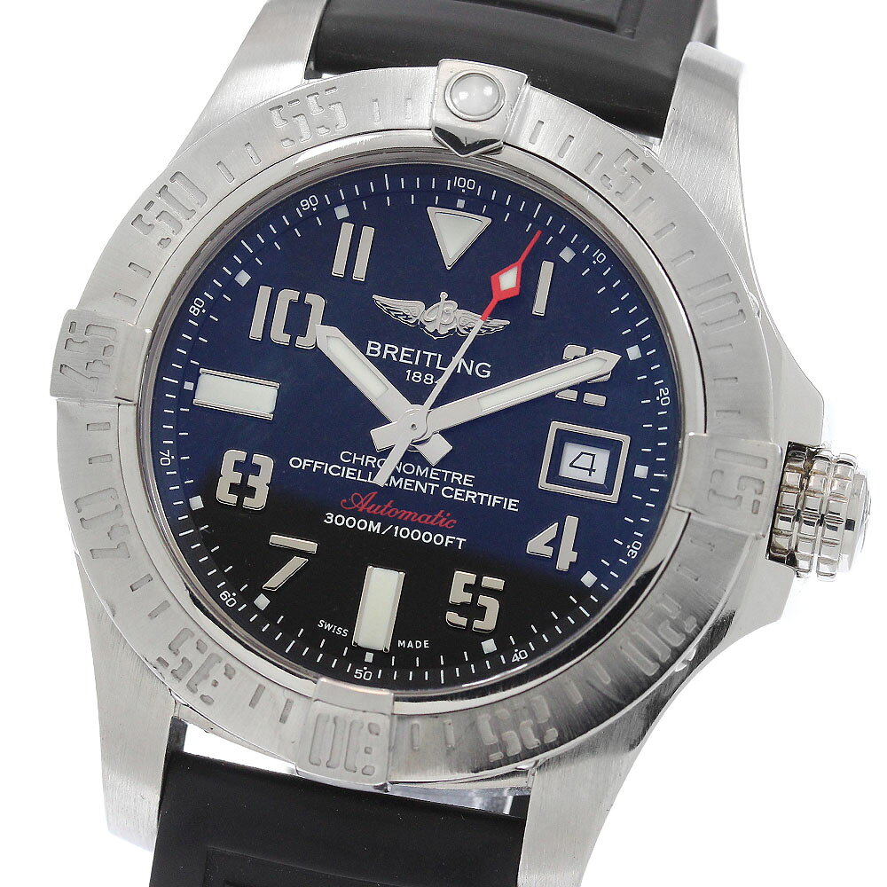 ブライトリング BREITLING A17331 アベンジャー2 シーウルフ デイト 自動巻き メンズ 保証書付き_972779【中古】