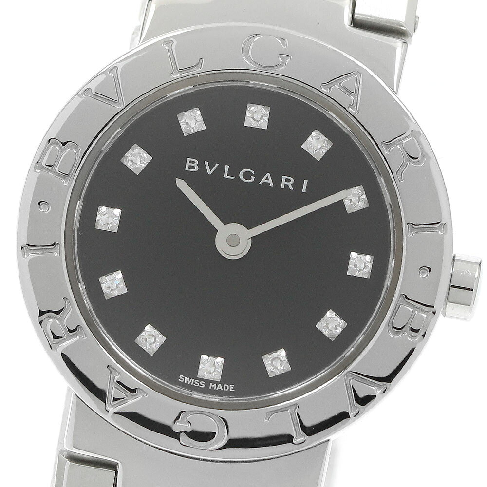 ブルガリ BVLGARI BB23SS ブルガリブルガリ 12Pダイヤモンド クォーツ レディース 箱・保証書付き_973104【中古】