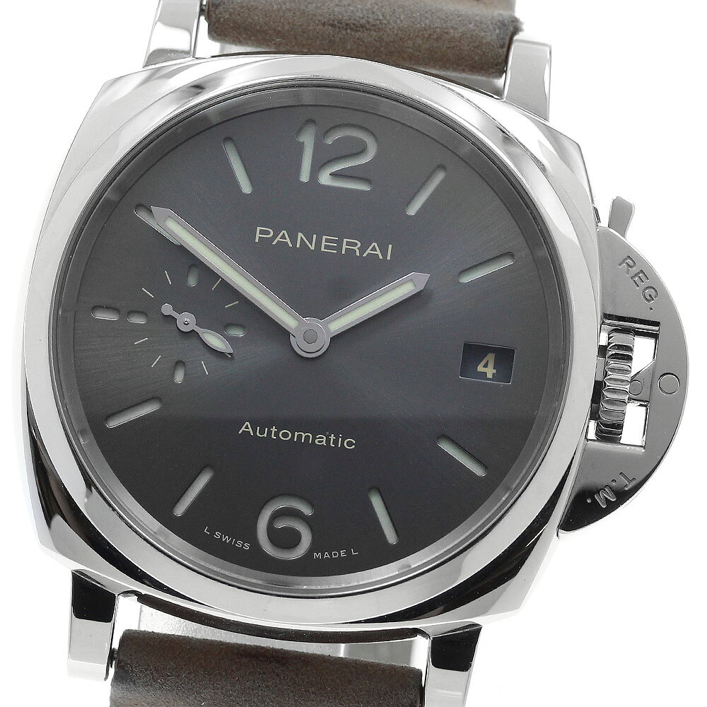 パネライ PANERAI PAM00755 ルミノール ドゥエ 3デイズ アッチャイオ 自動巻き ボーイズ 保証書付き_973373【中古】