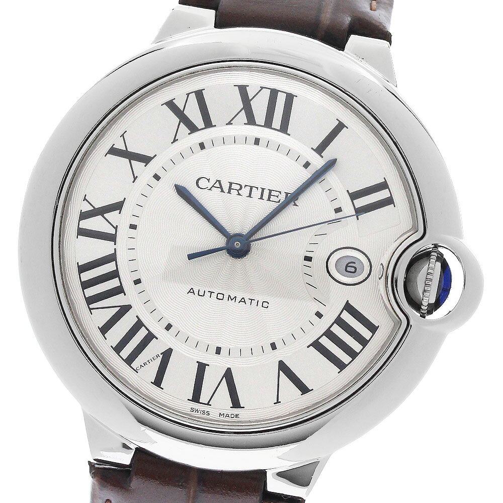 カルティエ CARTIER W69016Z4 バロンブルー 42mm デイト 自動巻き メンズ _968979【中古】
