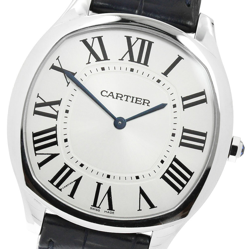 カルティエ CARTIER WSNM0011 ドライブ ドゥ カルティエ エクストラフラット 手巻き メンズ 保証書付き_972071【中古】