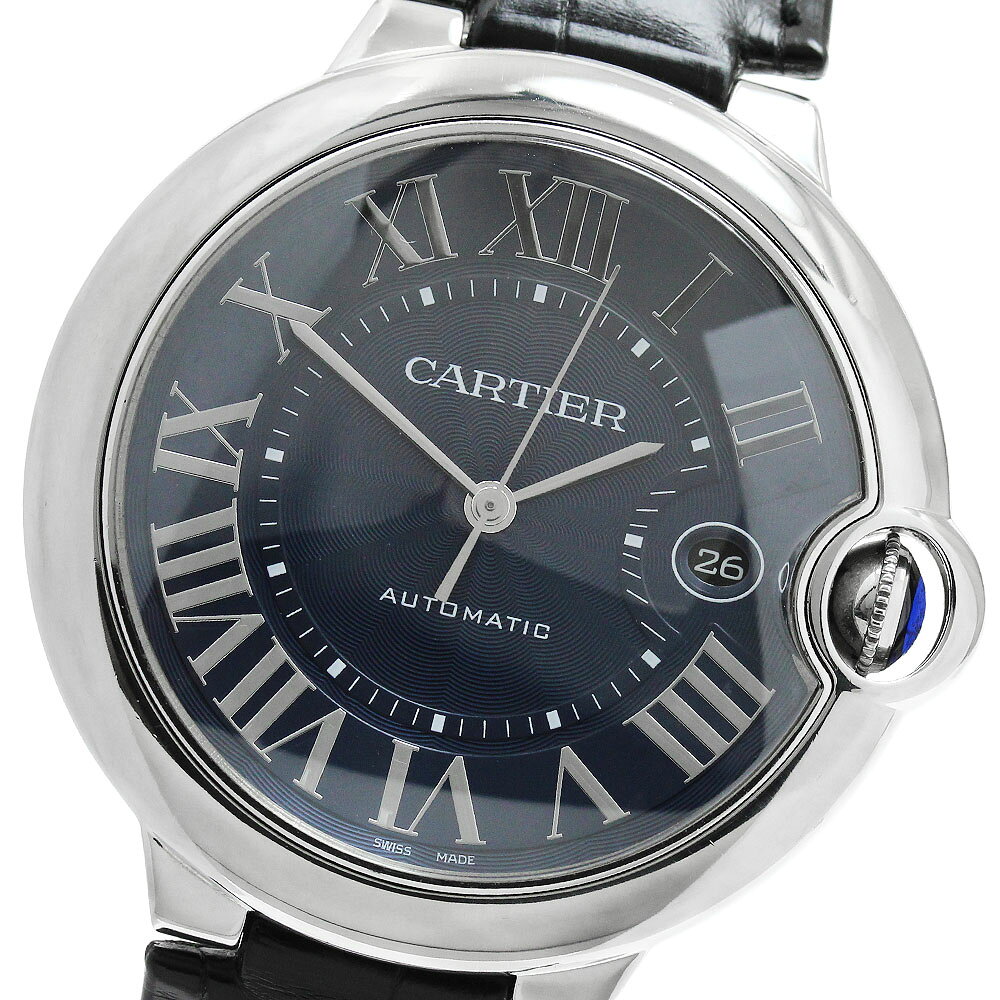 カルティエ CARTIER WSBB0027 バロンブルー ドゥ カルティエ デイト 自動巻き メンズ _972560【中古】
