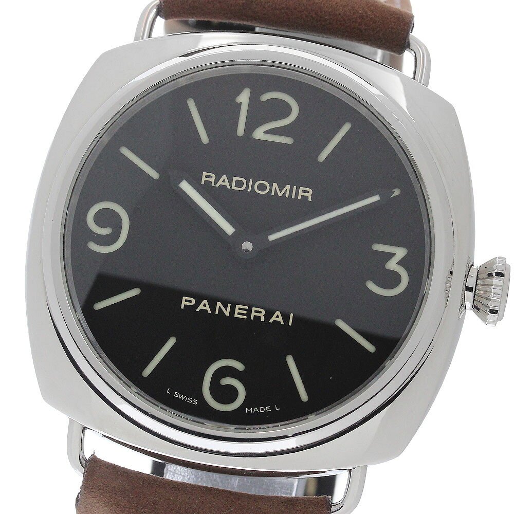パネライ PANERAI PAM00210 ラジオミール ベース 手巻き メンズ 良品 保証書付き_ ...