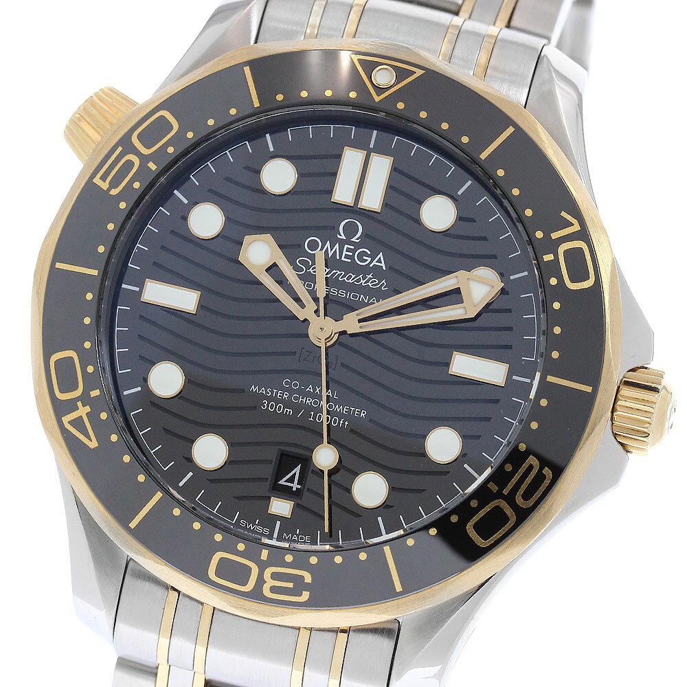 オメガ OMEGA 210.20.42.20.01.002 シーマスター ダイバー 300M コーアクシャル デイト 自動巻き メンズ 美品 保証書付き_973270【中古】