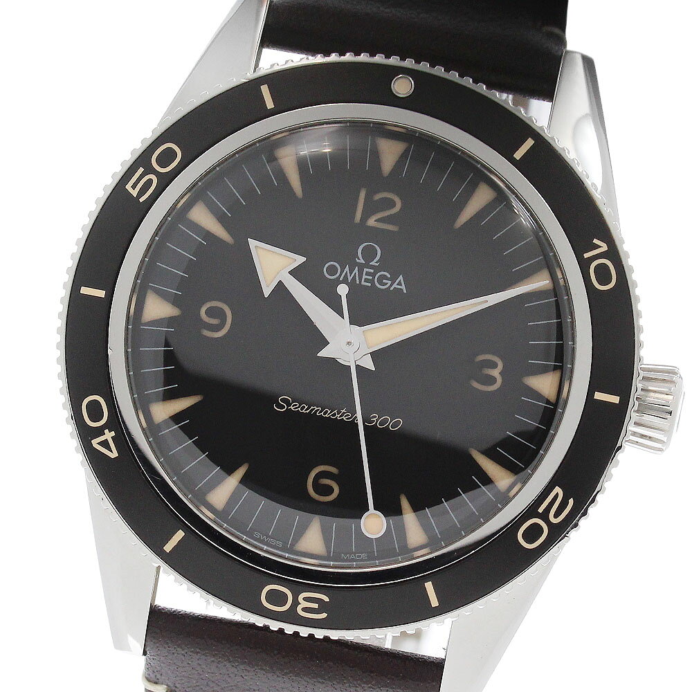 オメガ OMEGA 234.32.41.21.01.001 シーマスター300 コーアクシャル マスタークロノメーター 自動巻き メンズ 極美品 保証書付き_973283【中古】