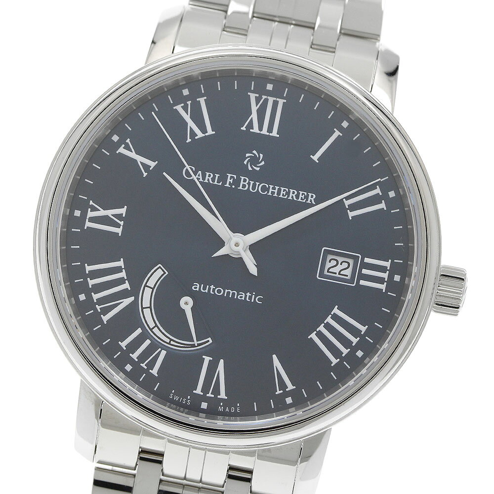 カール F.ブヘラ CARL F.BUCHERER 00.10323.08.51.21 アダマビ クラシック デイト 自動巻き メンズ 美品 保証書付き_973451【中古】