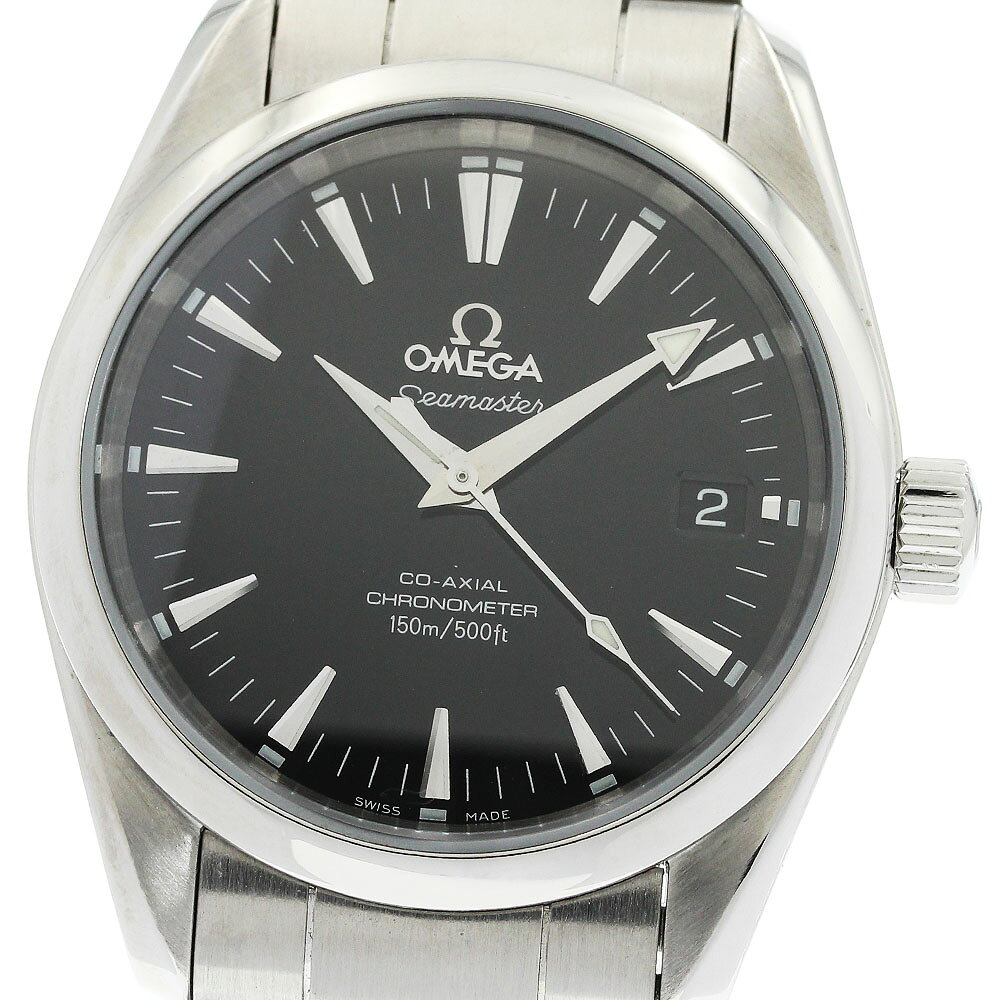 オメガ OMEGA 2504.50 シーマスター アクアテラ デイト コーアクシャル クロノメーター 自動巻き ボーイズ _973546【中古】