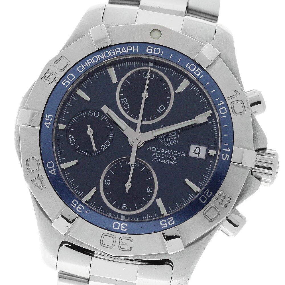 タグホイヤー TAG HEUER CAF2112 アクアレーサー クロノグラフ デイト 自動巻き メンズ _958581【中古】