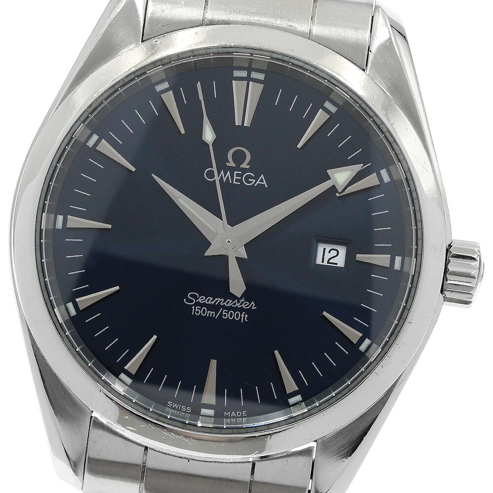 オメガ OMEGA 2517.80 シーマスター アクアテラ デイト クォーツ メンズ _960584【中古】