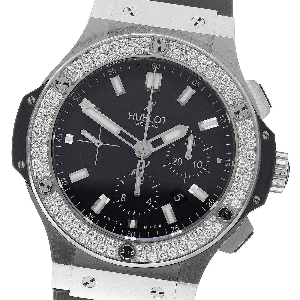 ウブロ HUBLOT 301.SX.1170.RX.1104 ビッグバン スチール ダイヤモンド クロノグラフ 自動巻き メンズ _966662