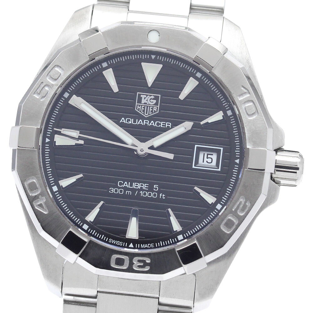タグホイヤー TAG HEUER WAY2110.BA0928 アクアレーサー キャリバー5 デイト 自動巻き メンズ 保証書付き_966736【中古】