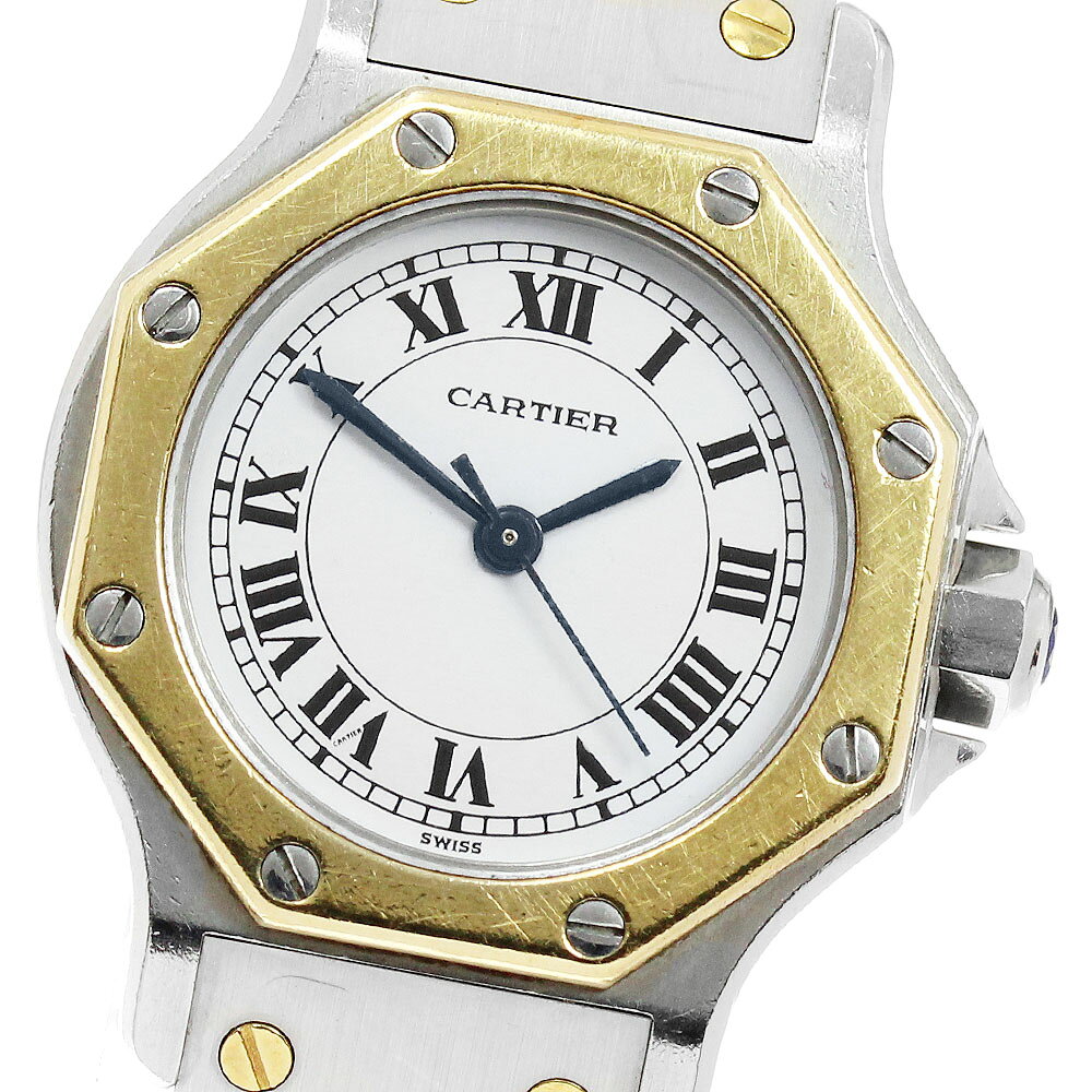 カルティエ CARTIER サントスオクタゴンSM 自動巻き レディース _968111【中古】