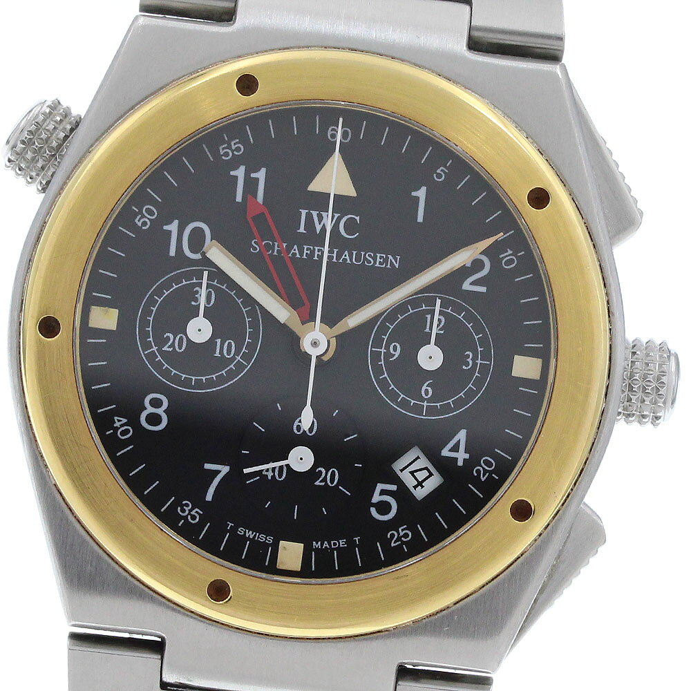 IWC SCHAFFHAUSEN IW380502 インジュニア YGベゼル デイト クォーツ メンズ _969476【中古】