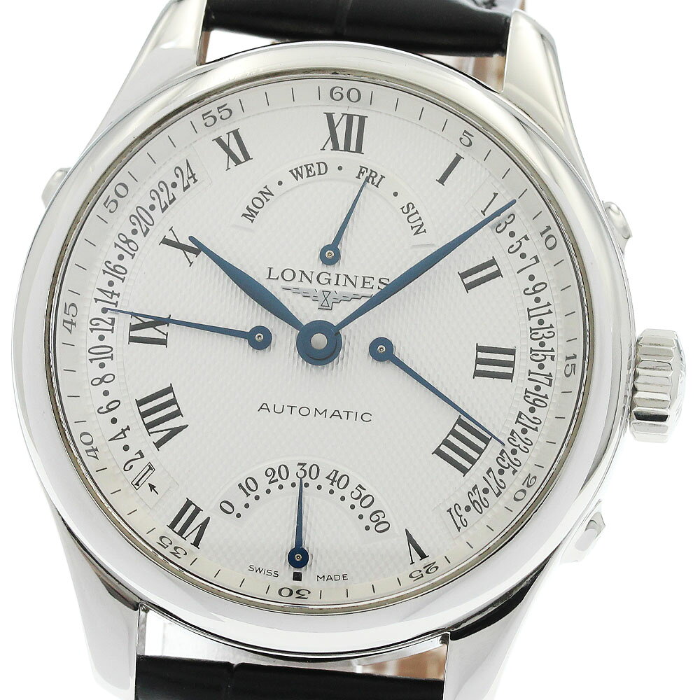 ロンジン LONGINES L2.715.4 マスターコレクション 4レトログラード 自動巻き メンズ 保証書付き_970805【中古】