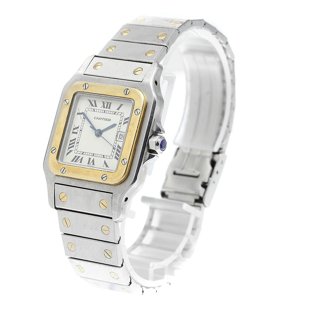 CLOSERのカルティエ CARTIER 81036283 サントスガルベ LM YGベゼル デイト 自動巻き メンズ _972937【中古】｜アングル2