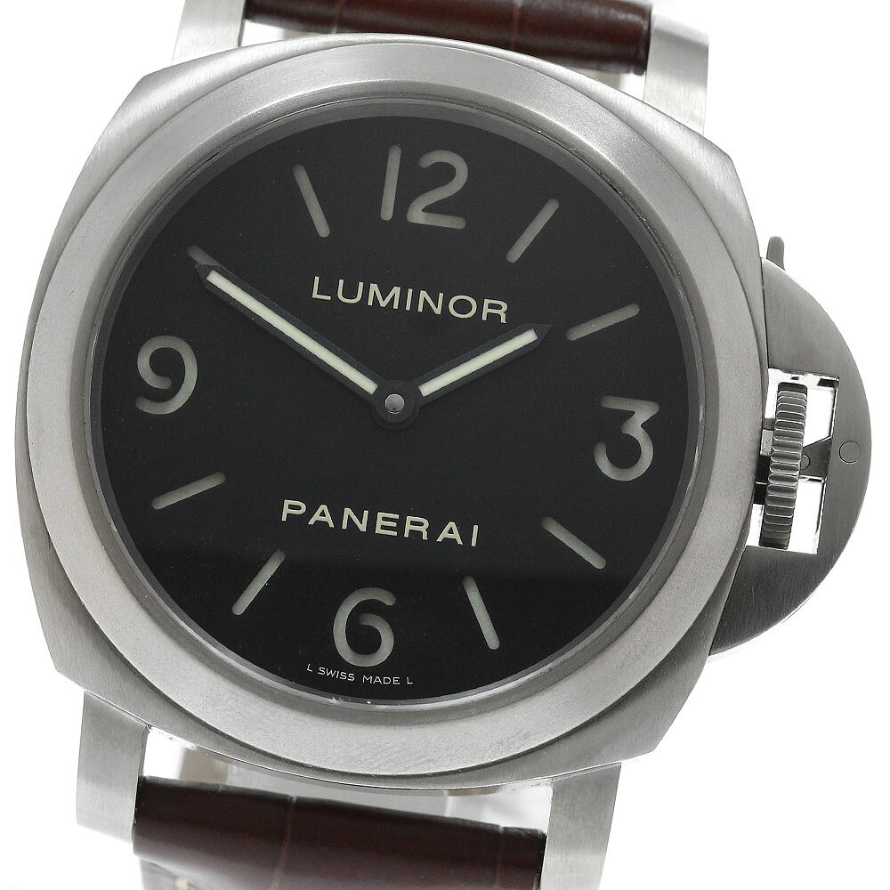 パネライ PANERAI PAM00176 ルミノール ベース 手巻き メンズ 美品 保証書付き_9 ...