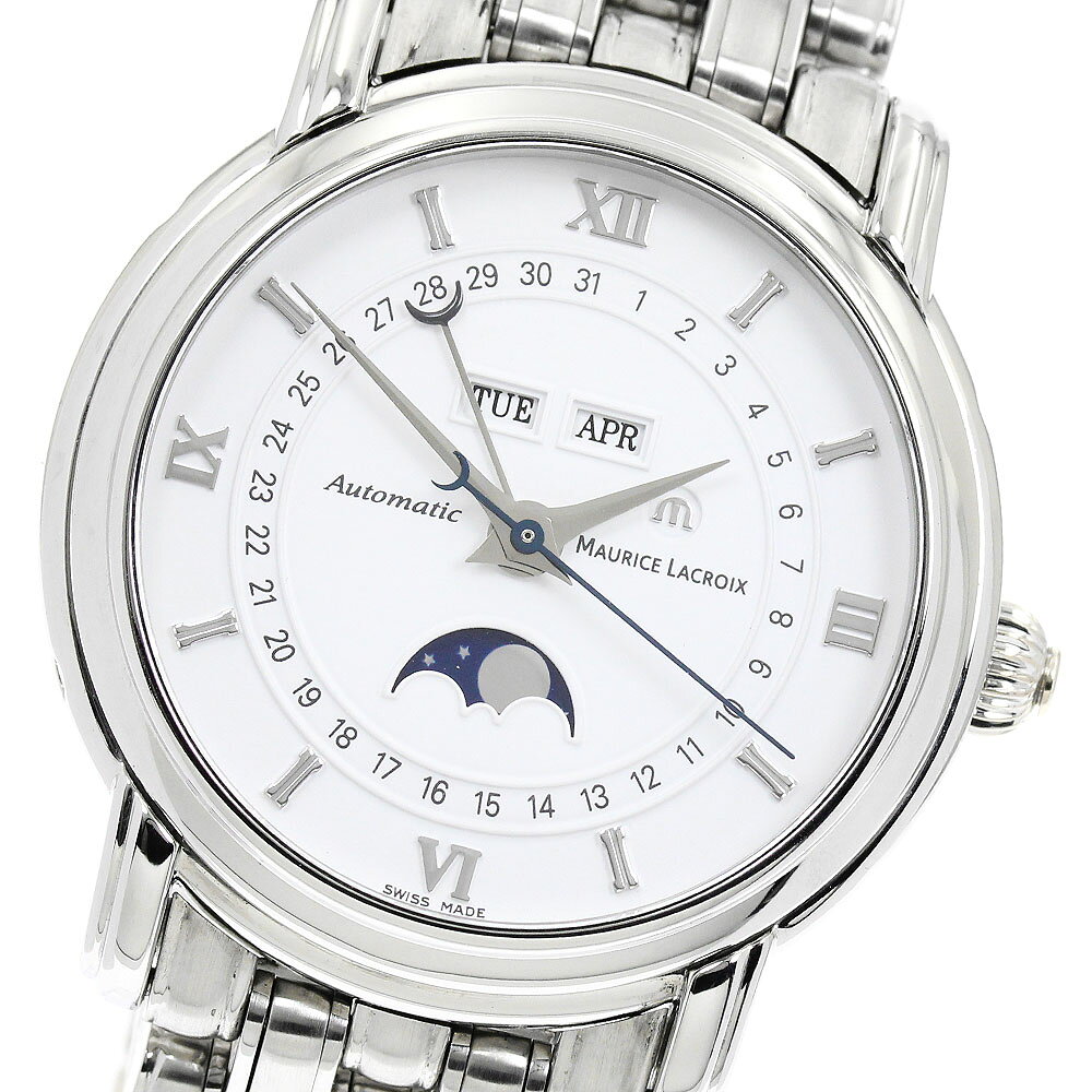 モーリス・ラクロア Maurice Lacroix MP6347 マスターピース ムーンフェイズ トリプルカレンダー 自動巻き メンズ 良品 _957226【中古】