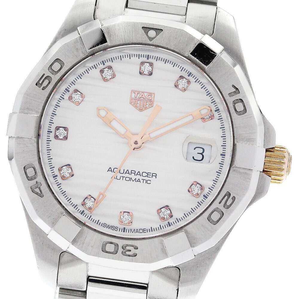 タグホイヤー TAG HEUER WBD2320 アクアレーサー 11Pダイヤ 自動巻き レディース _960083【中古】