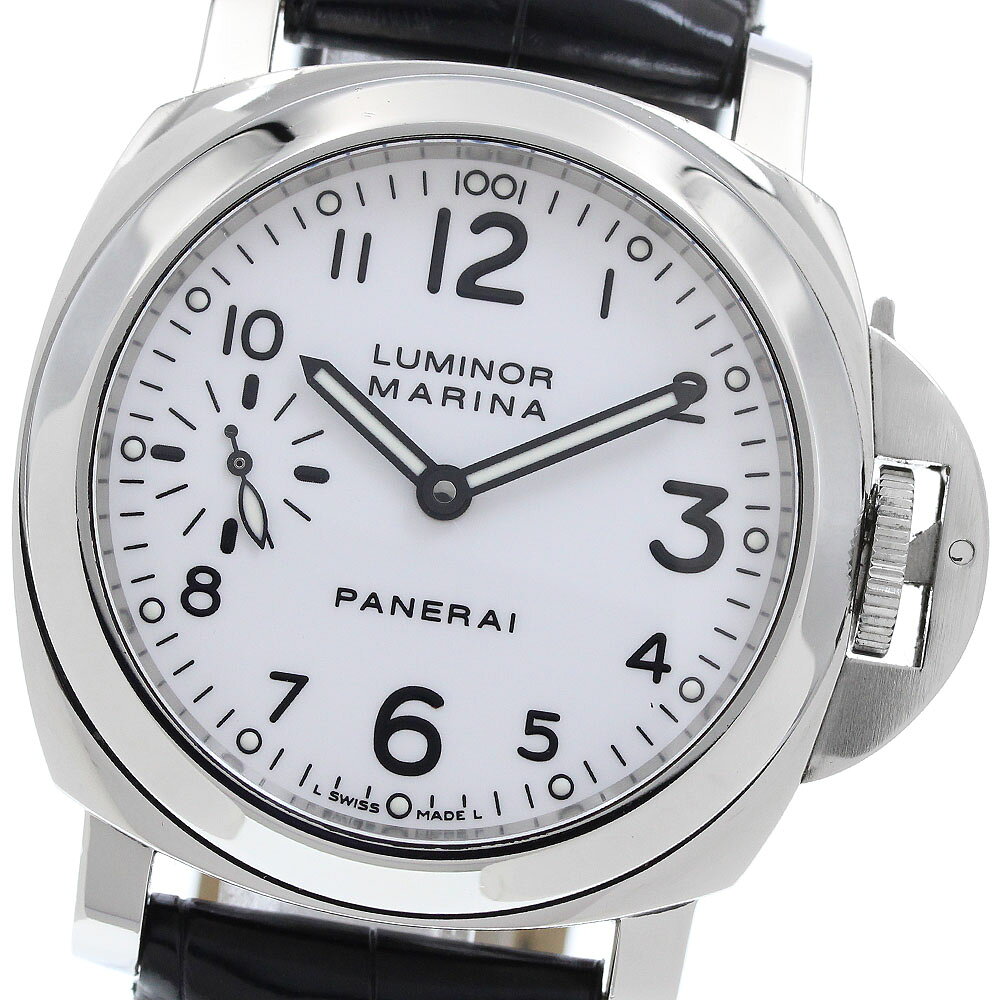 パネライ PANERAI PAM00113 ルミノールマリーナ スモールセコンド 手巻き メンズ 箱付き_962249【中古】
