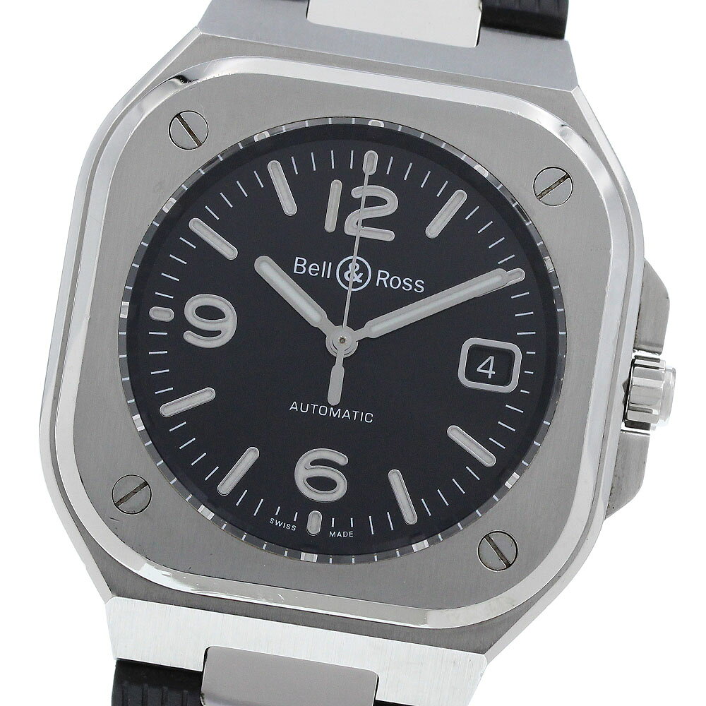 ベル＆ロス Bell＆Ross BR05A-BL-ST/SRB BR05 インストゥルメント ブラックスチール デイト 自動巻き メンズ 保証書付き_967959【中古】