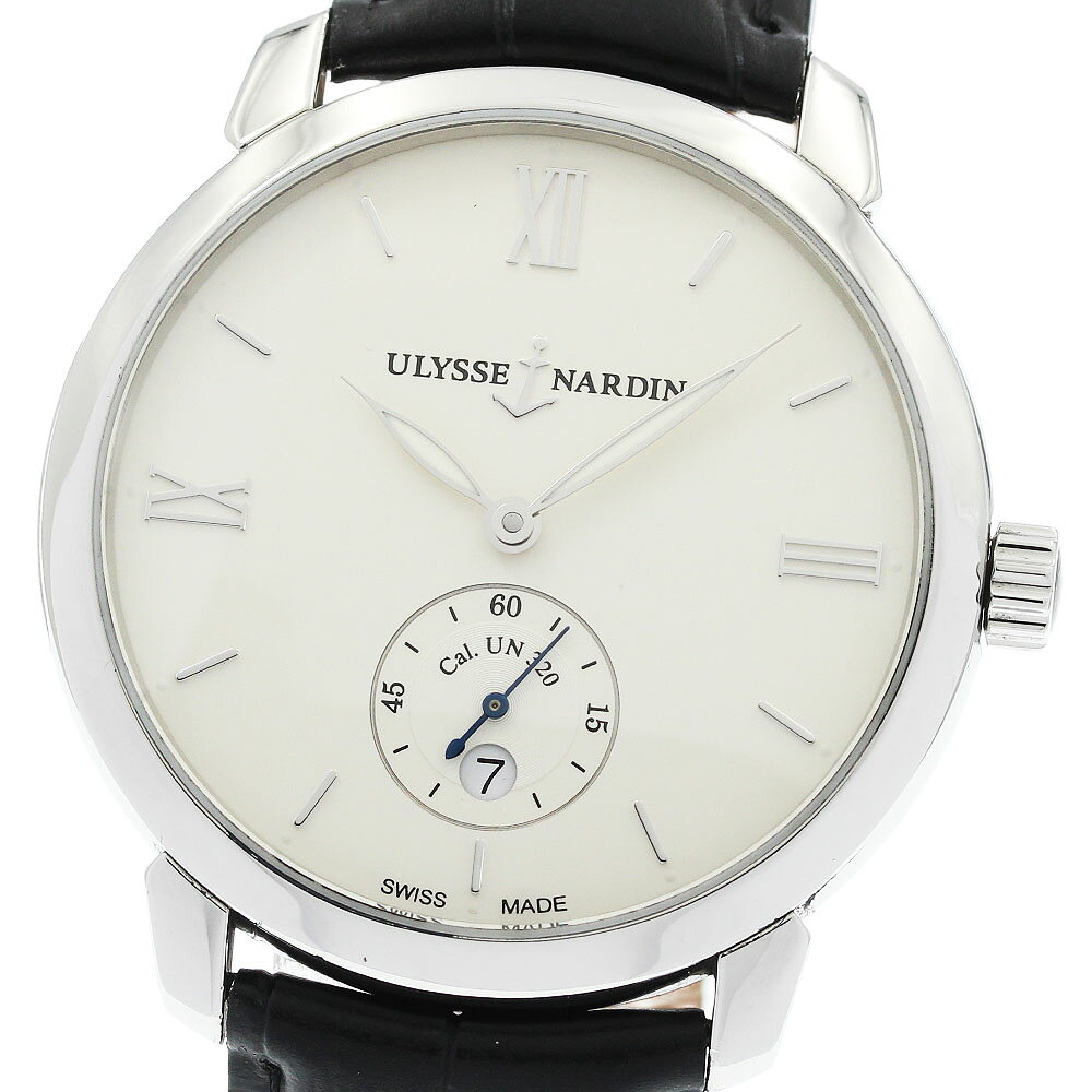 ユリス・ナルダン Ulysse Nardin 3203-135 クラシコ マニュファクチュール デイト 自動巻き メンズ 良品 _971050【中古】