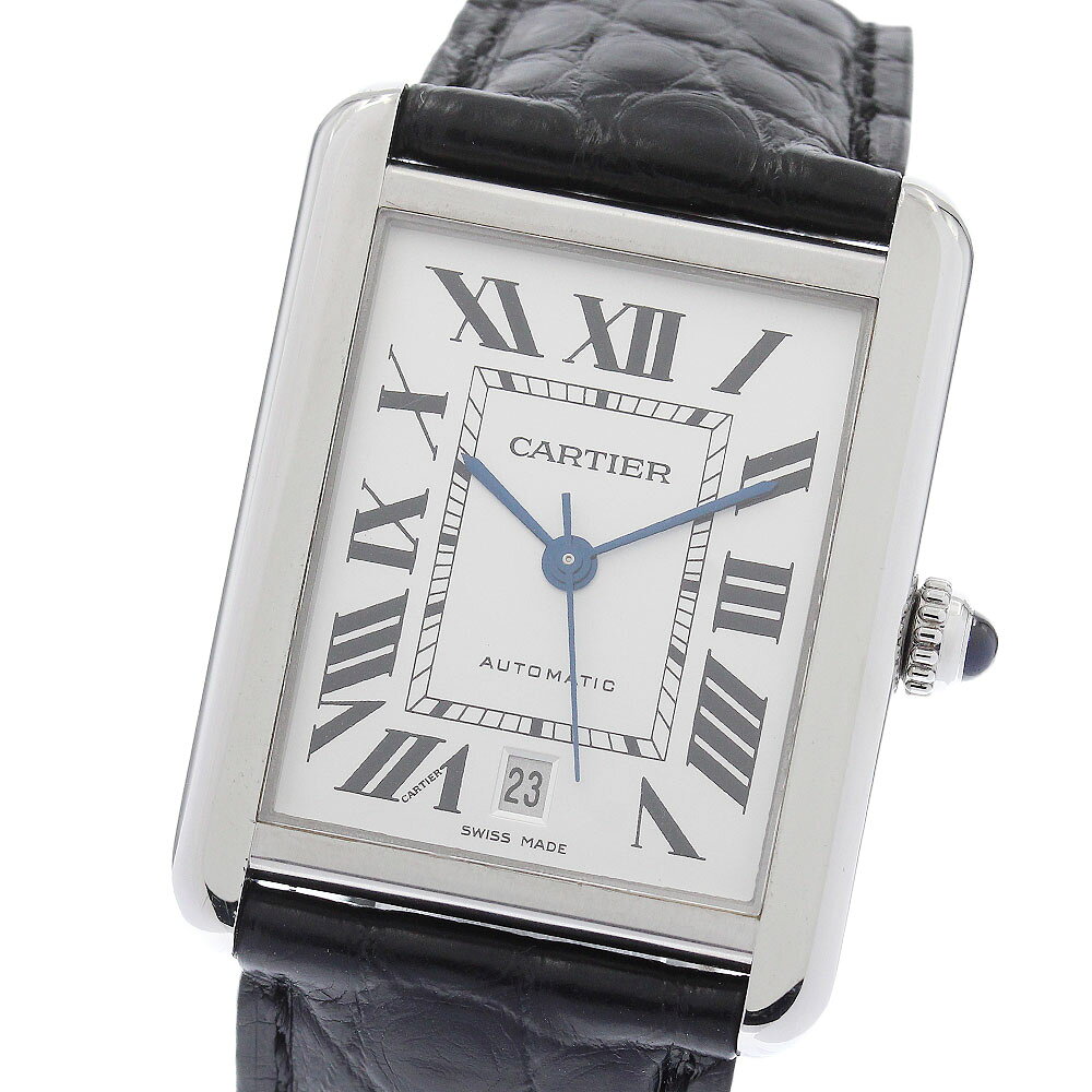 カルティエ CARTIER W5200027 タンクソロ XL デイト 自動巻き メンズ _972656【中古】