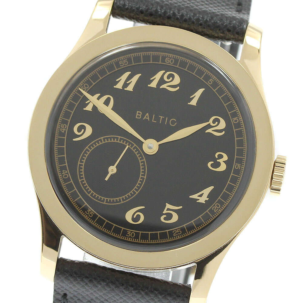 バルチック BALTIC MR01 マイクロローター MR01 GOLD PVD BLACK スモールセコンド 自動巻き メンズ 美品 箱・保証書付き_974144【中古】
